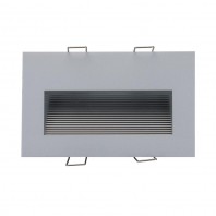 Domus-SLIDE-2 Recessed 2W LED Steplight - Silver Finish